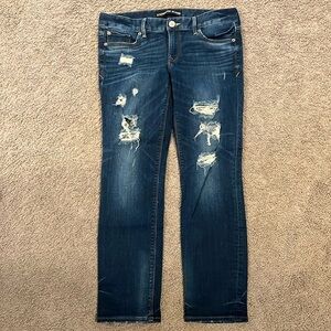 Express, skinny low rise jeans
